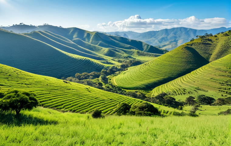 에스와티니 음밤바네 여행 가이드 - **Prompt:** "A scenic view of Mzmilwane Wildlife Sanctuary in Mbabane, Eswatini. Rolling green hills...