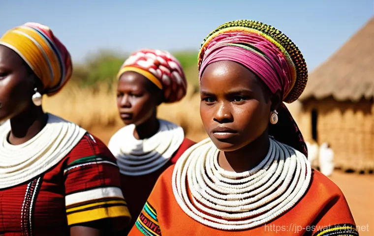 에스와티니 음란가 축제 - **Prompt 2: Dynamic Dance of Eswatini**
    "A vibrant and energetic close-up shot capturing the dyn...